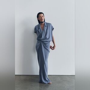 ZW COLLECTION SATIN EFFECT WRAP DRESS SIZE S
